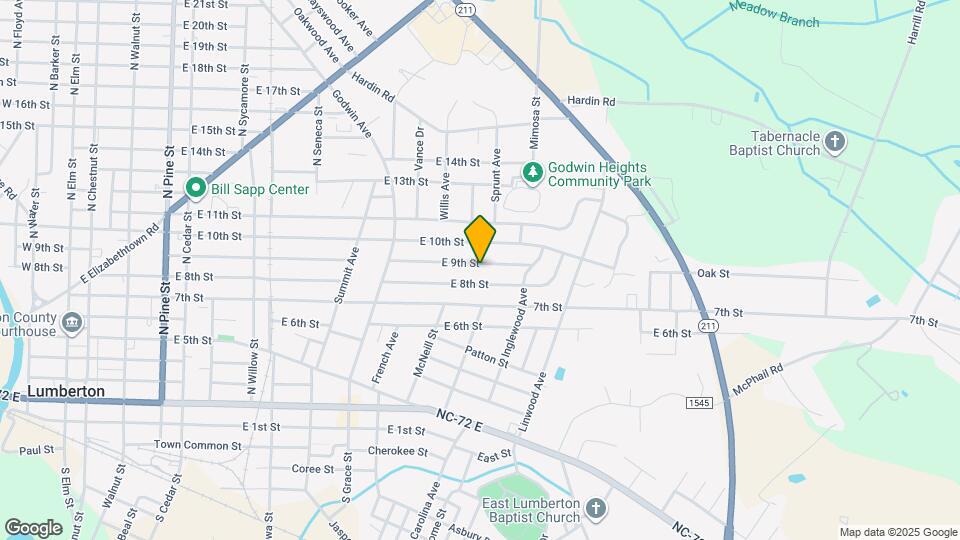 1202 E 9th St Map and Location Details