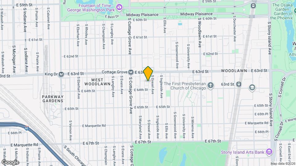 861 E 63rd Pl Map and Location Details