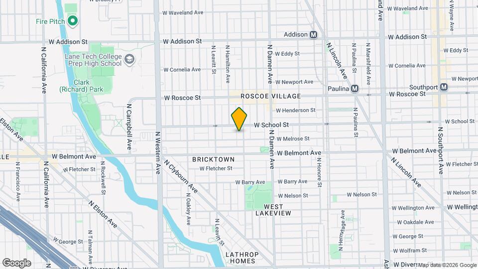 3242 N Hoyne Ave Map and Location Details