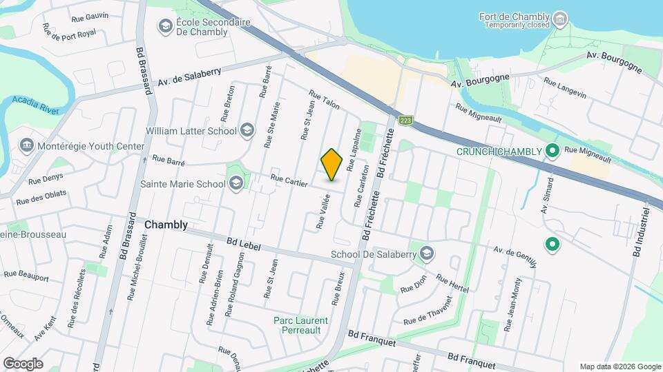 1213 Cartier Rue Map and Location Details