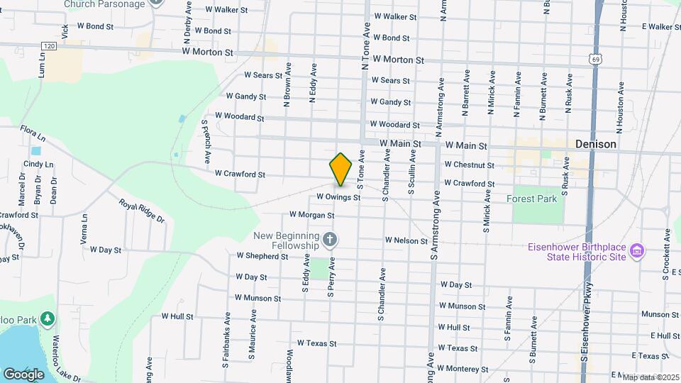 1129 W Owings St Mapa y Detalles de la Ubicación