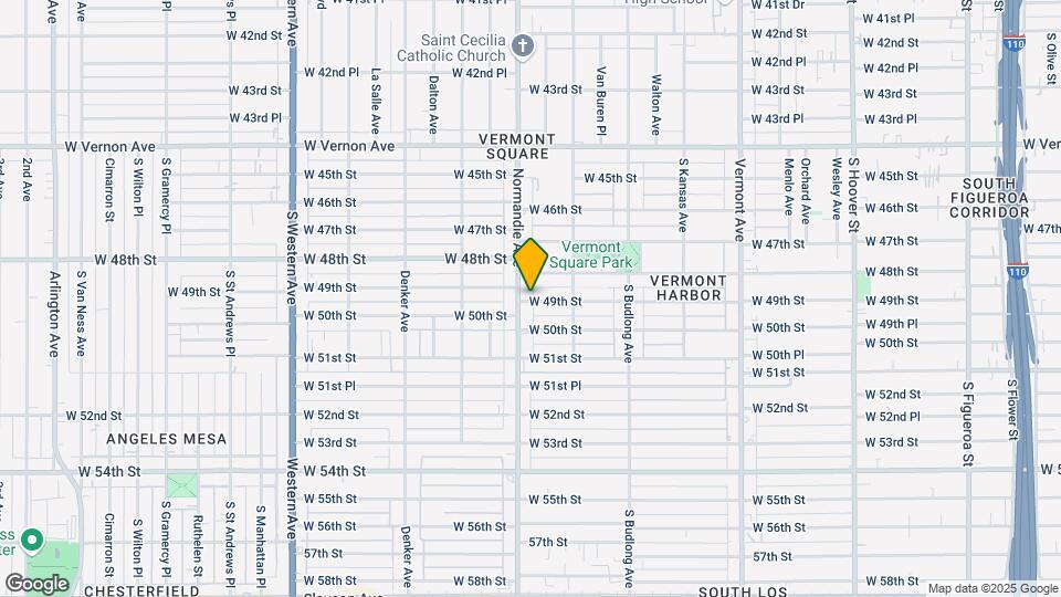 1353 W 49th St Map and Location Details