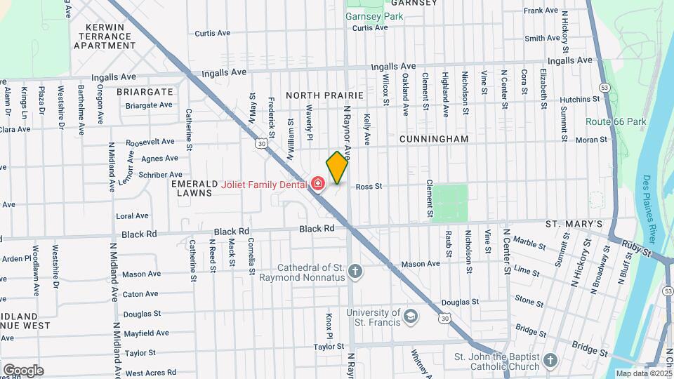 884 N Prairie Ave, Unit 1D Map and Location Details