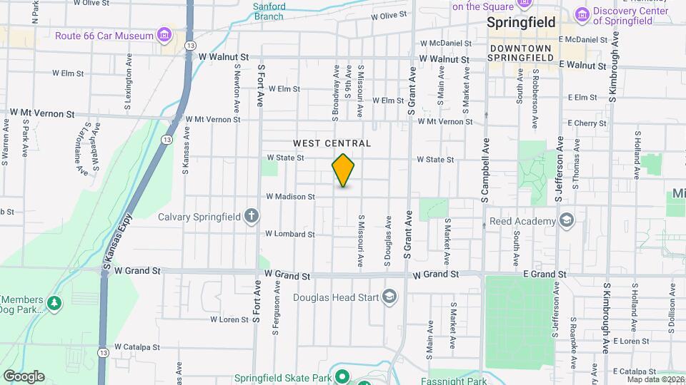 929 W Madison St Map and Location Details