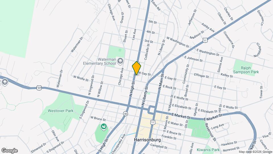 330 N High St Map and Location Details