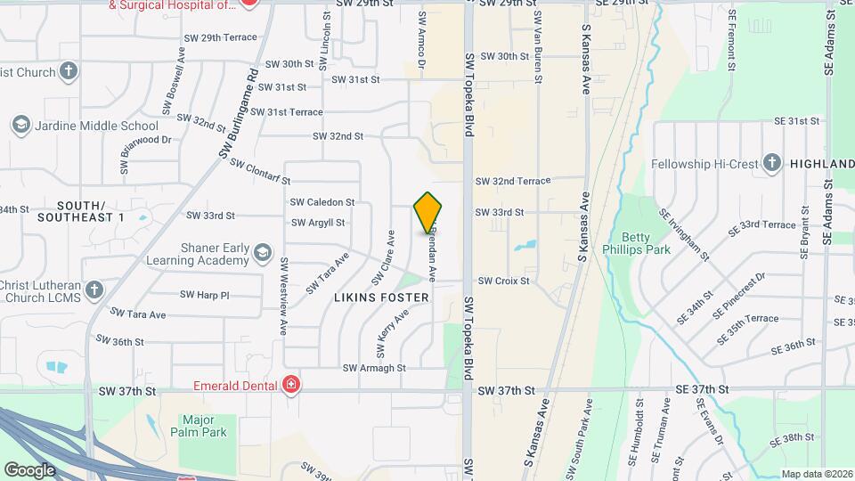 3387 SW Brendan Ave Map and Location Details