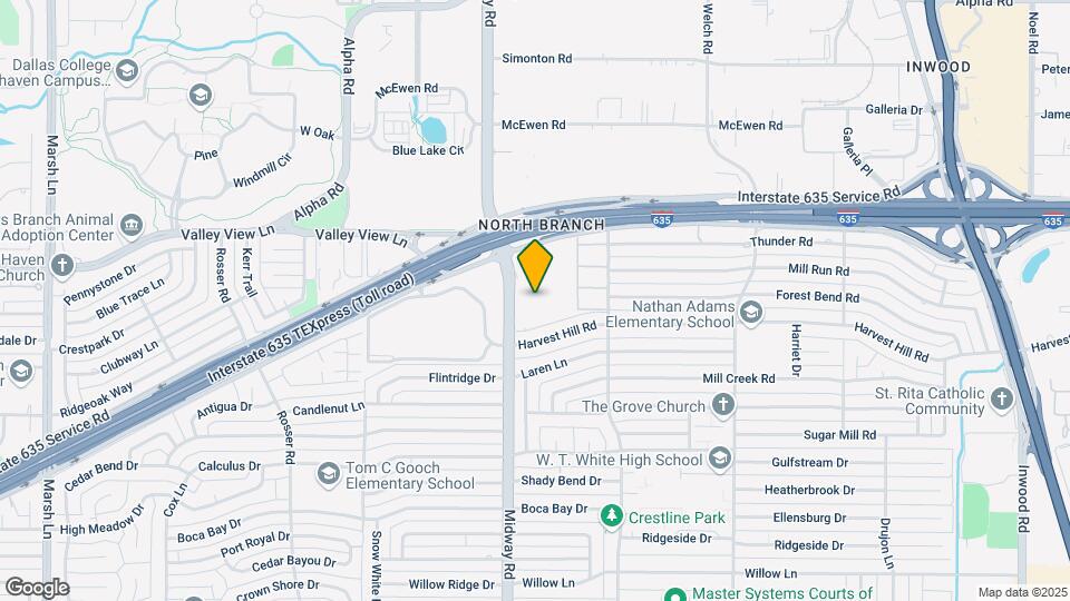 12824 Midway Rd Map and Location Details