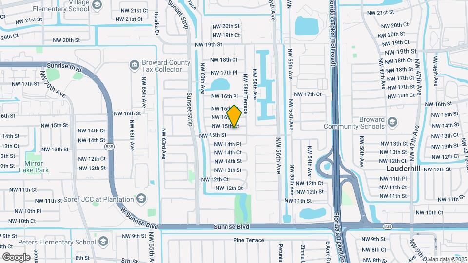 5901 NW 15th St Map and Location Details