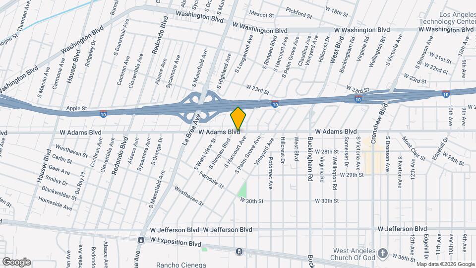 4870 W Adams Blvd, Unit # 0.5 Map and Location Details