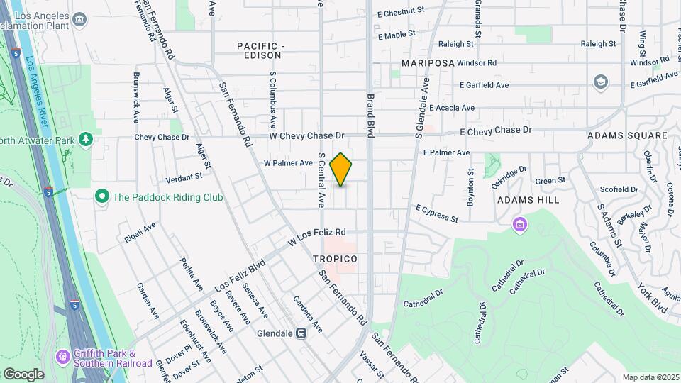 1245 S Orange St Map and Location Details