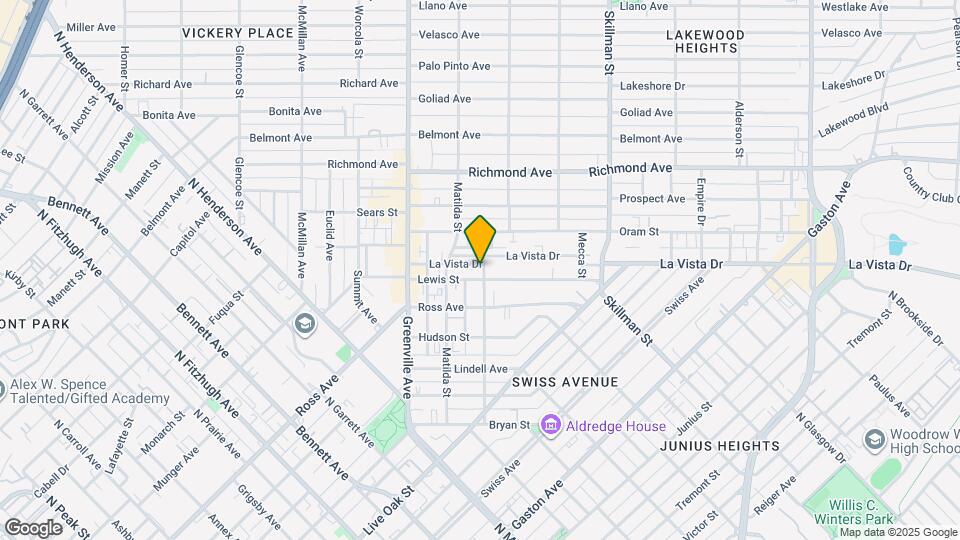 5836 La Vista Dr Map and Location Details