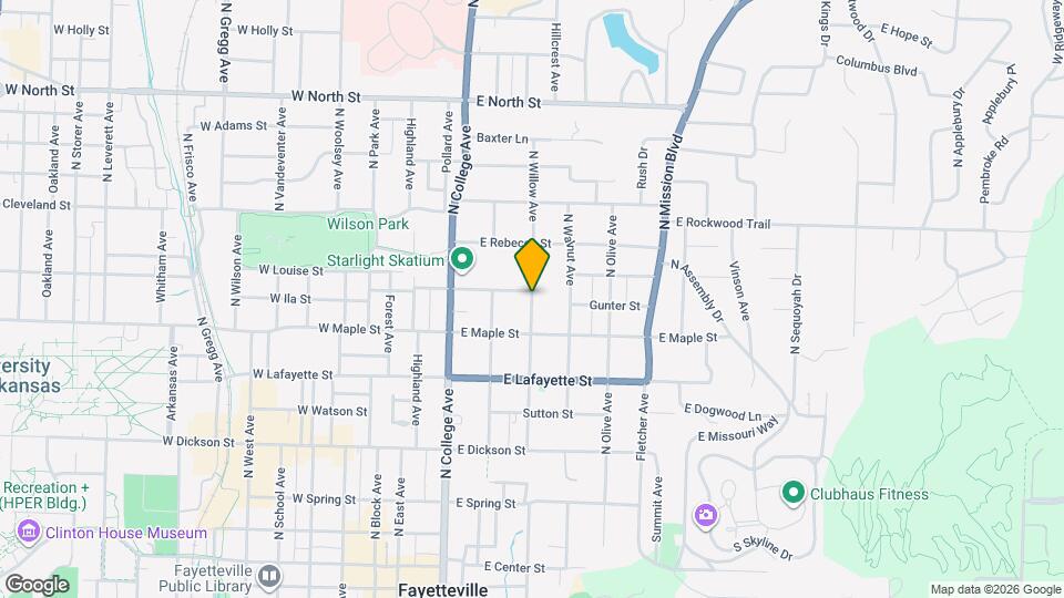 588 N Willow Ave Map and Location Details