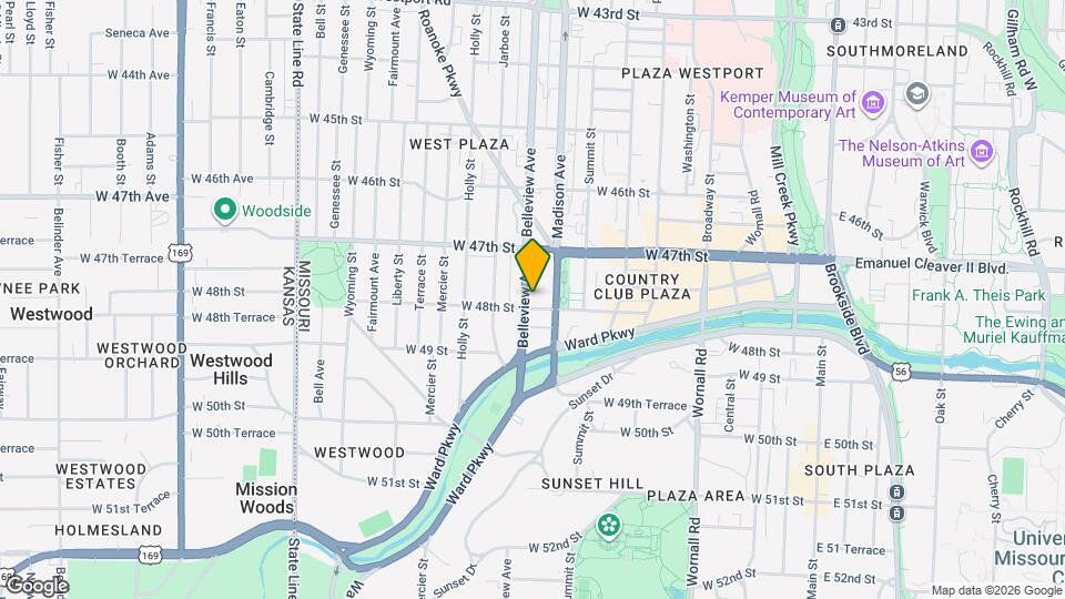 1800 Central St Map and Location Details