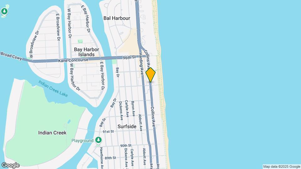 9401 Collins Ave Map and Location Details