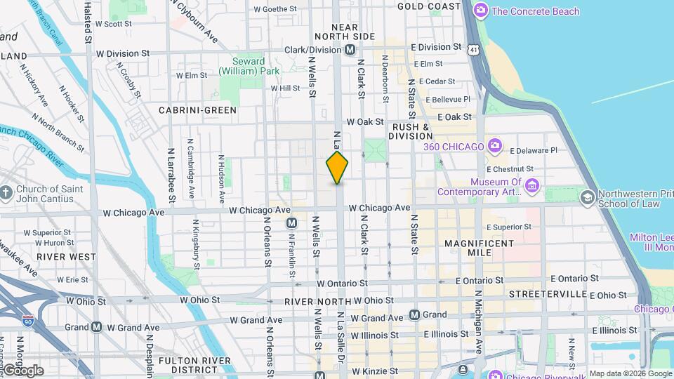 826 N La Salle Dr Map and Location Details