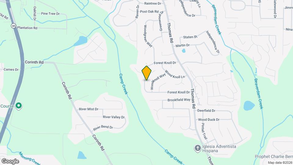 9380 Forest Knoll Dr Map and Location Details