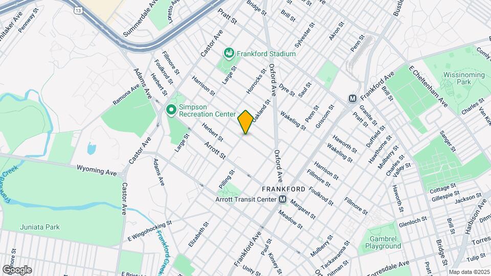 1305 Foulkrod St, Unit Northwood Map and Location Details