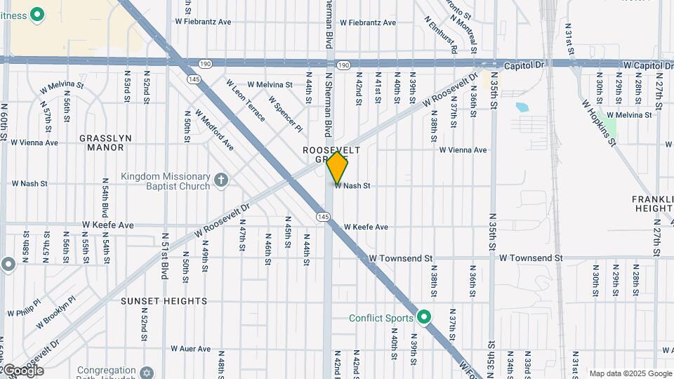 4243 W Nash St Map and Location Details