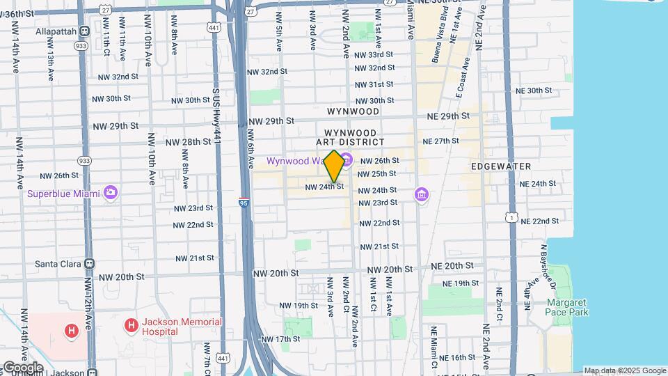 250 NW 24th St Map and Location Details