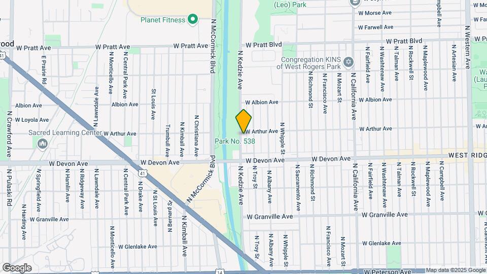 6453 N Kedzie Ave Map and Location Details