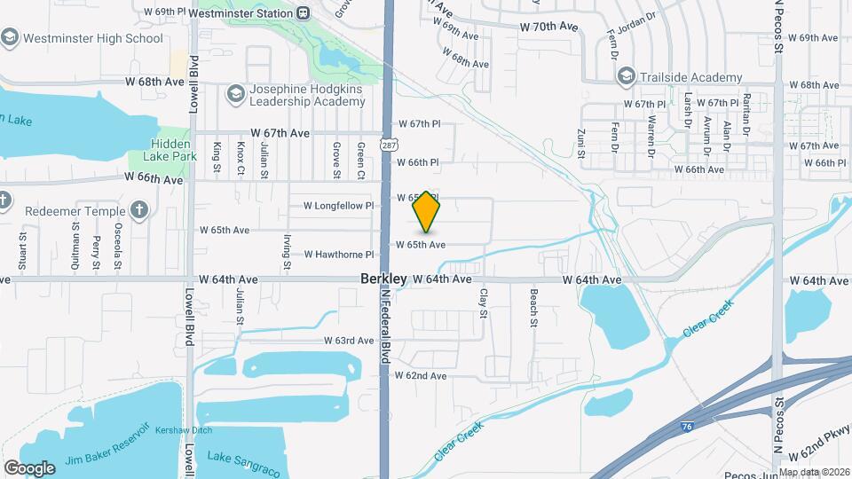 2881 W 65th Ave Map and Location Details