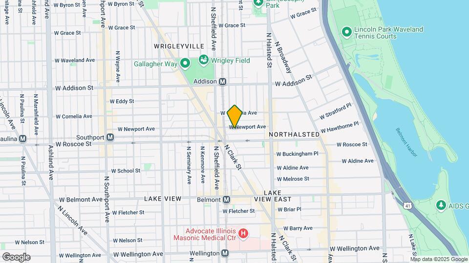 919 W Newport Ave, Unit Garden Map and Location Details