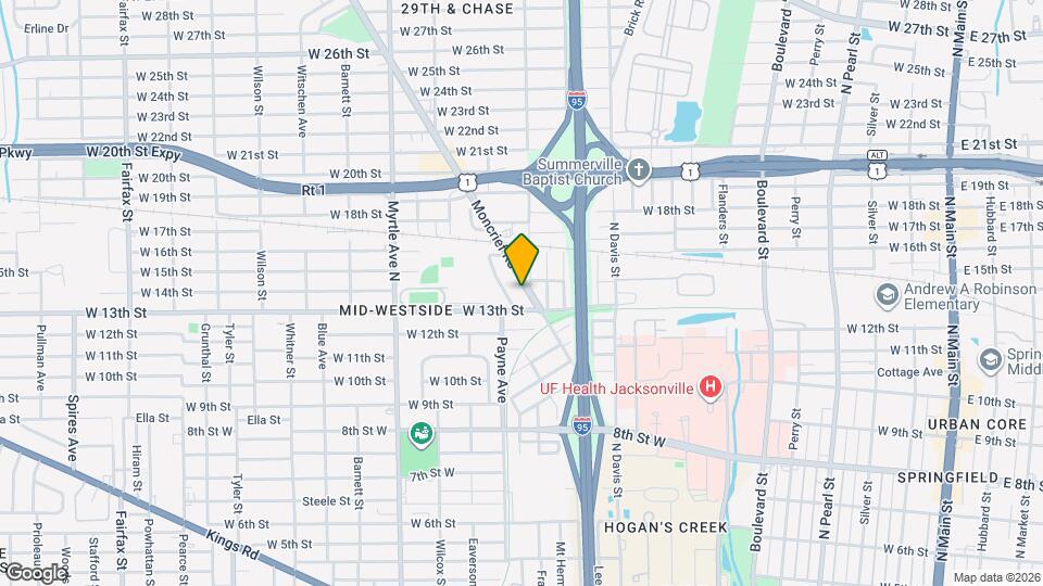 2326 Moncrief Rd Map and Location Details