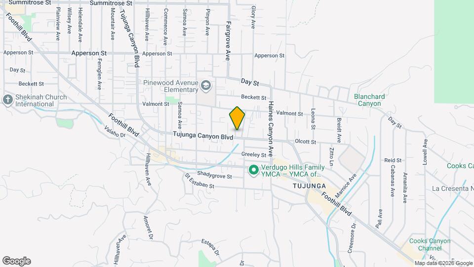 10038 Tujunga Canyon Blvd Map and Location Details