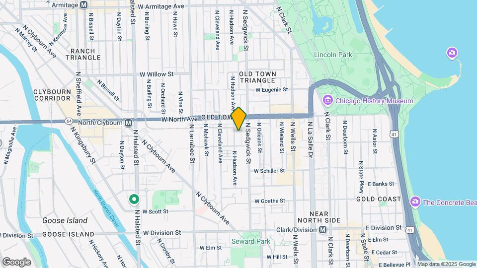 1527 N Hudson Ave Map and Location Details