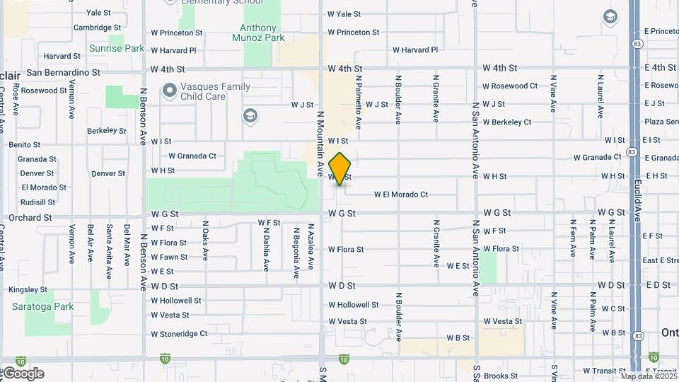 737 N Palmetto Ave Mapa y Detalles de la Ubicación