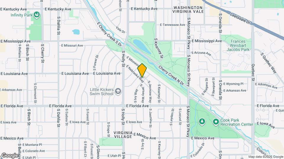 1295 S Ivy Way Map and Location Details