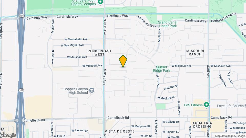 8920 W Denton Ln Map and Location Details