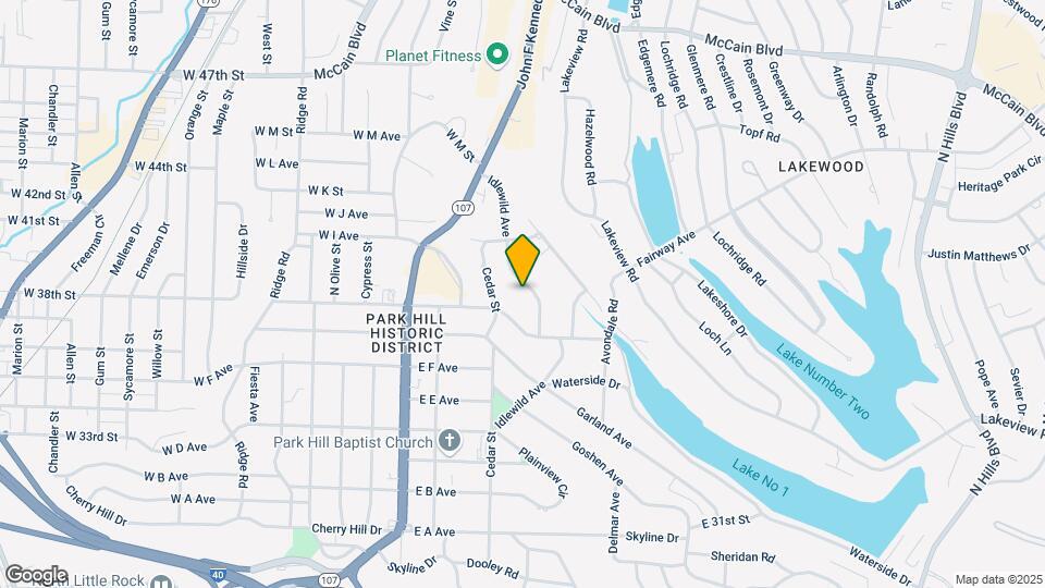 3811 Idlewild Ave Map and Location Details