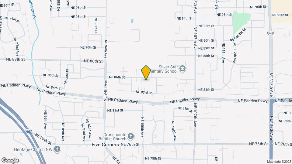 9907 NE 86th St Map and Location Details