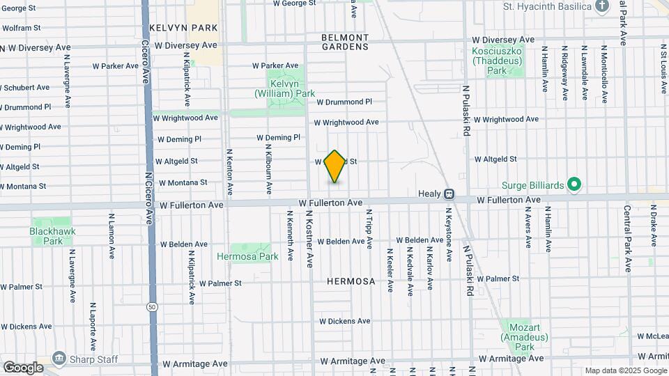 2415 N Lowell Ave Map and Location Details