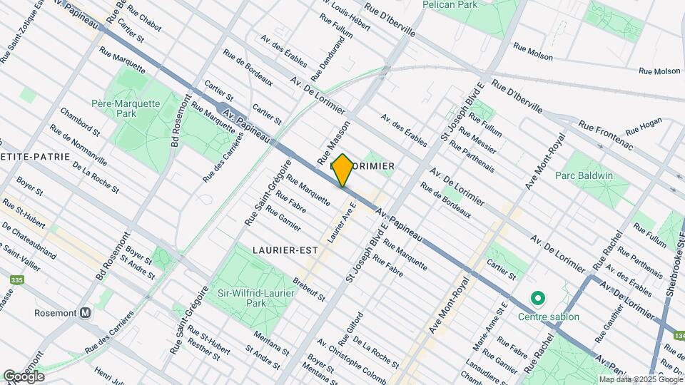 5152-5160 Papineau Av Map and Location Details