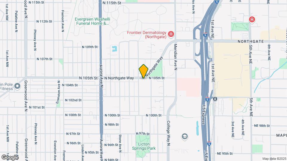 1617 N 105th St Map and Location Details