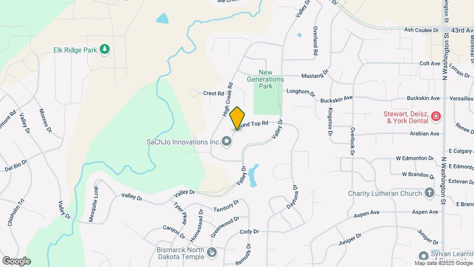 1213 Round Top Rd Map and Location Details