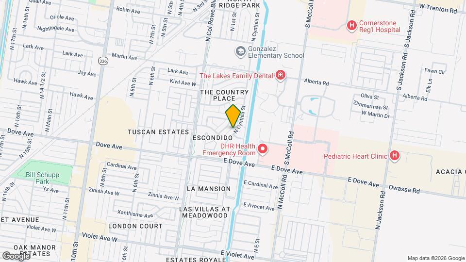 5917 N Cynthia St Map and Location Details