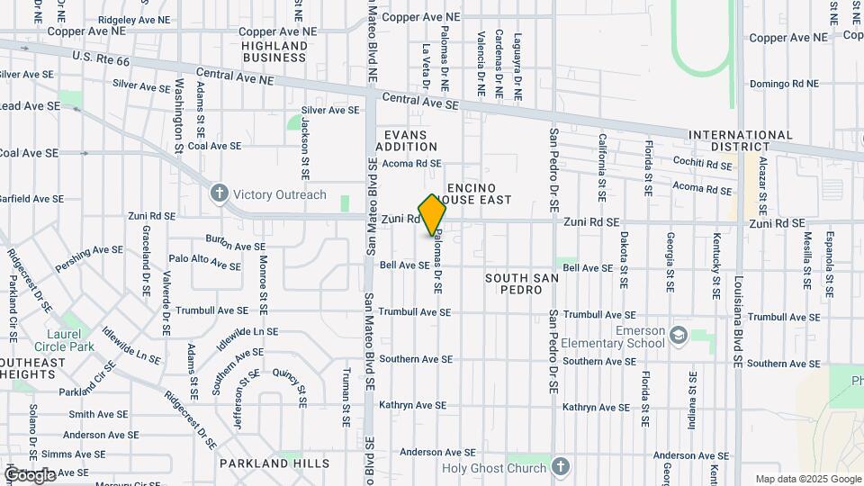 525-529 Palomas Dr SE Mapa y Detalles de la Ubicación