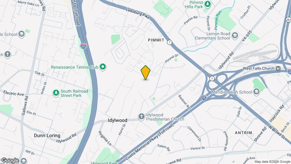 2300 Pimmit Dr, Unit 508 Mapa y Detalles de la Ubicación