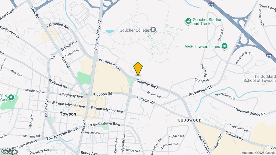 412 Goucher Blvd Map and Location Details