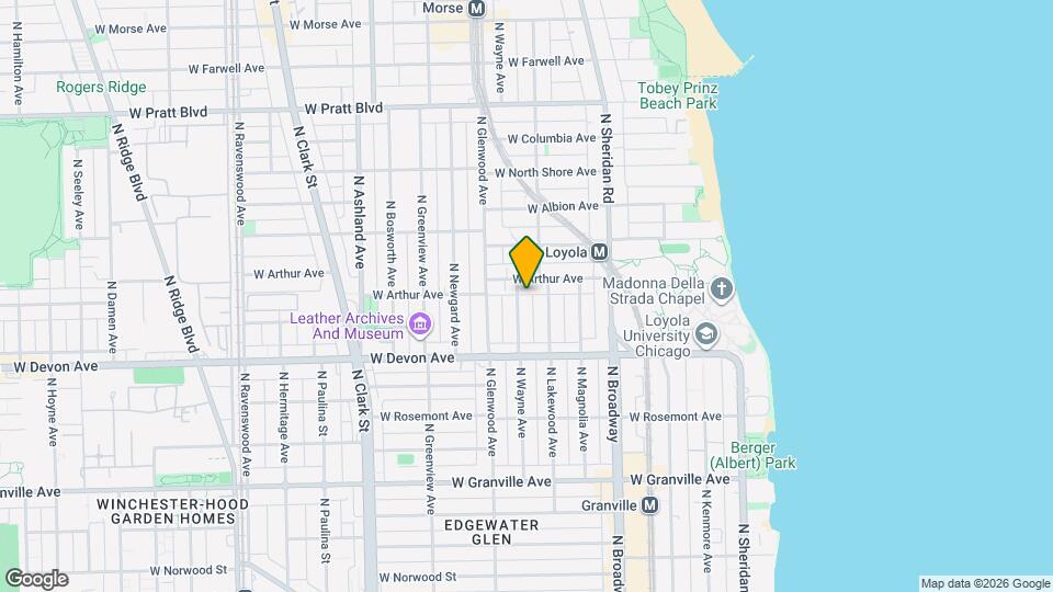 6459 N Wayne Ave Map and Location Details