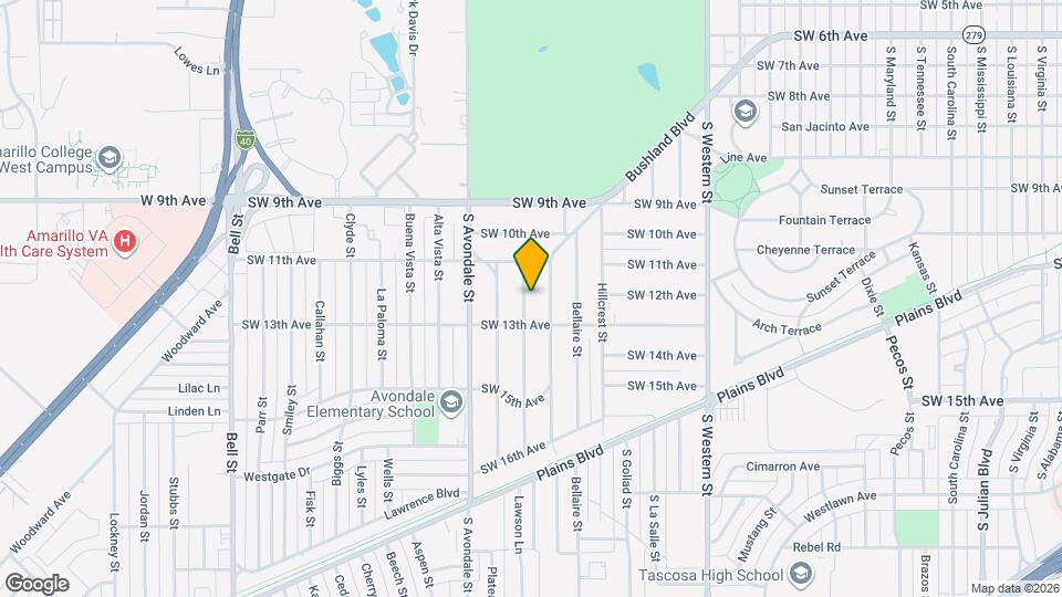 1111 S Rosemont St Map and Location Details