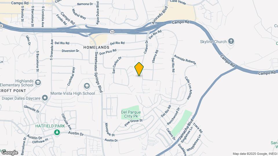 3304 Calavo Dr Mapa y Detalles de la Ubicación