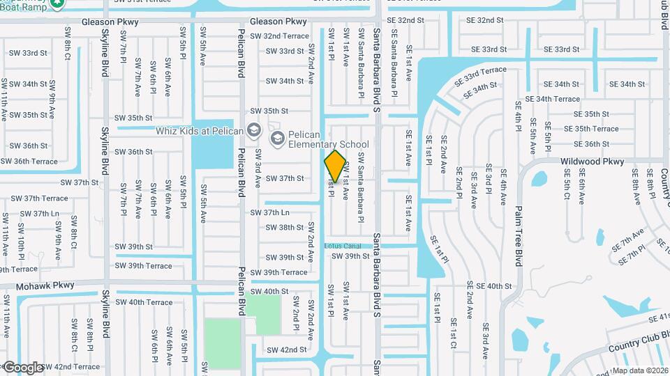 3709 SW 1st Pl Map and Location Details