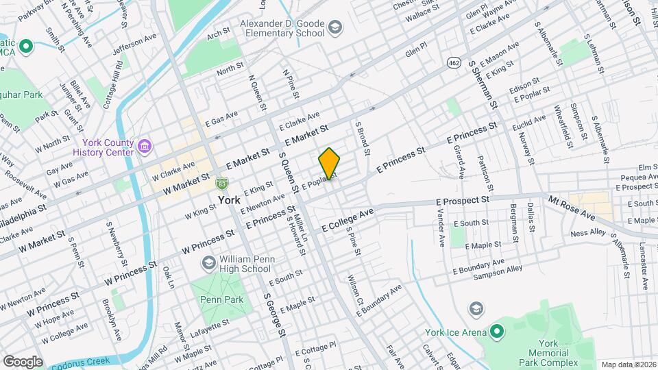 164 S Pine St Mapa y Detalles de la Ubicación