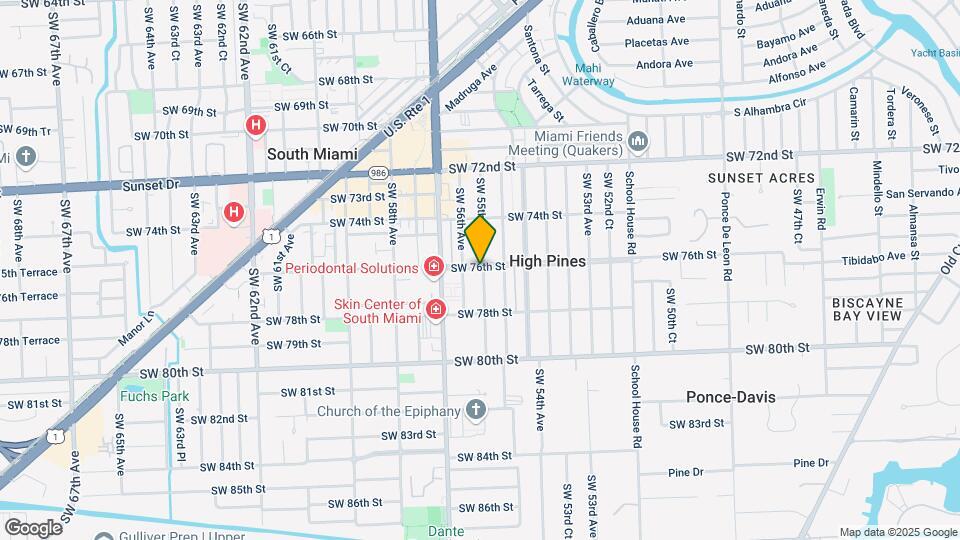 7620 SW 55th Ave Map and Location Details