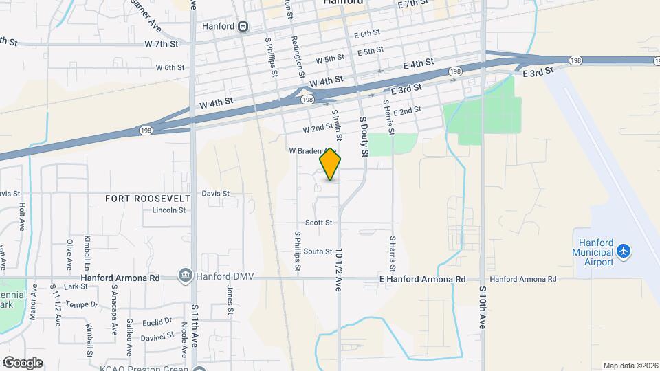 616 S Irwin St Map and Location Details