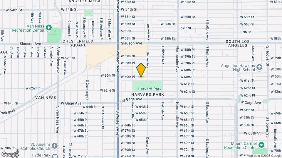1626 W 60th Pl Map and Location Details